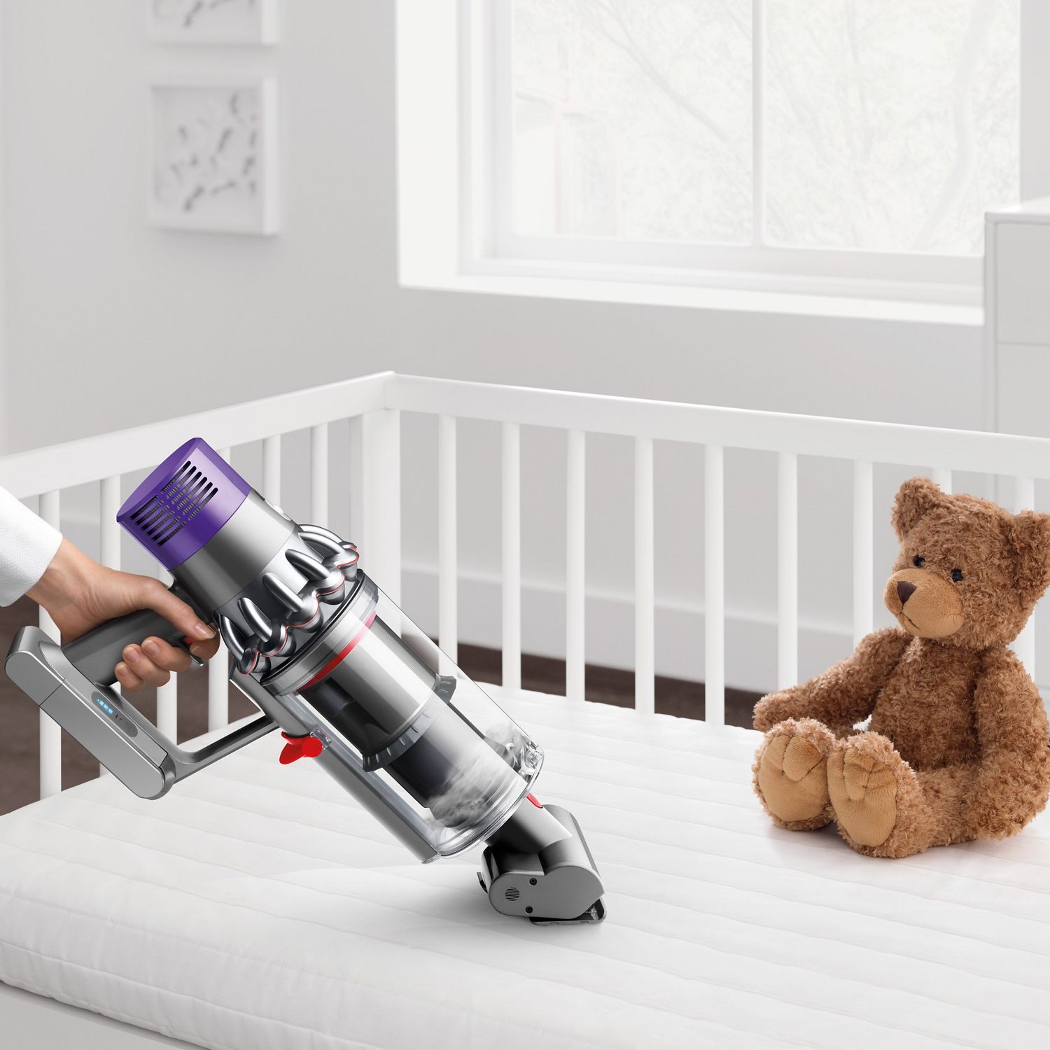 Child working efficiently using Dyson lighting.